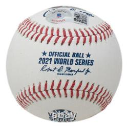 Ronald Acuna Jr Signed Atlanta Braves MLB 2021 World Series Baseball BAS