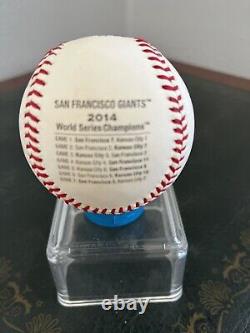 S, F, Giants 2014 Rawligs World Series Baseball W, Ball, Display