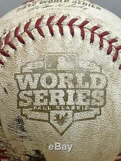 S. ROMO 2nd to LAST PITCH 2012 WORLD SERIES GM3 GAME-USED BASEBALL GIANTS TIGERS
