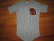 San Diego Padres Vtg 1980s 90s Sewn Sand Knit Baseball Jersey Made In Usa Medium