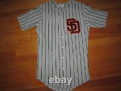 SAN DIEGO PADRES Vtg 1980s 90s SEWN Sand Knit Baseball Jersey MADE IN USA Medium