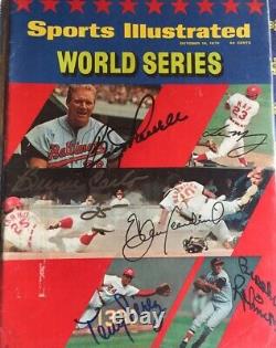 SPORTS ILLUSTRATED OCT 19 1970 ORIOLES vs REDS WORLD SERIES -Signed By All Six