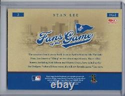 STAN LEE 2004 Donruss World Series Fans of the Game Auto/Autograph #FG-2 F3156