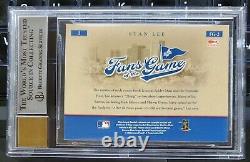 STAN LEE 2004 World Series Fans of the Game Autograph BGS 9 MINT MARVEL