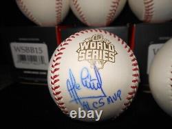 Salvador Perez + 7 Single Signed 2015 World Series Baseballs K. C. Royals-sale