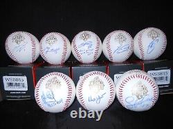 Salvador Perez + 7 Single Signed 2015 World Series Baseballs K. C. Royals-sale