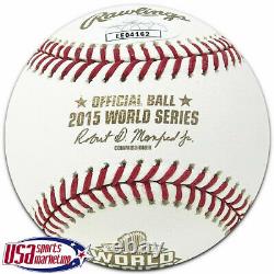 Salvador Perez Royals Signed 2015 WS MVP 2015 World Series Baseball JSA Auth