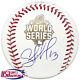 Salvador Perez Royals Signed Autographed 2015 World Series Baseball Jsa Auth #4