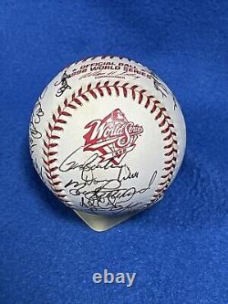 San Diego Padres Team Signed 1998 Rawlings Official World Series Baseball InCube