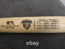 San Francisco Giants 2010 World Series Champions 34 Mlb Baseball Bat Le /10,000