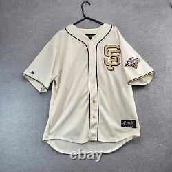 San Francisco Giants Men Jersey Gold XL Majestic World Series Buster Posey 28