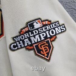 San Francisco Giants Men Jersey Gold XL Majestic World Series Buster Posey 28