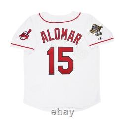Sandy Alomar 1995 Cleveland Indians Home White World Series Men's Jersey