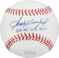Sandy Koufax Los Angeles Dodgers Signed Baseball with World Series MVP