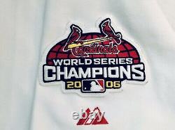 St Louis Cardinals Rick Ankiel Baseball Majestic Jersey 2006 World Series Patch