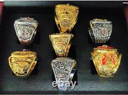 St Louis Cardinals World Series 7 Ring Set With Wooden Display Box. Pujols