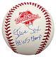 Steve Sax Signed 1988 World Series Baseball Wsmlb With 88 Ws Champs Bas