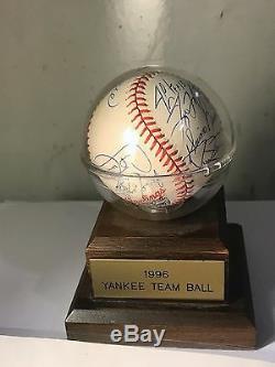 TEAM AUTOGRAPHED 1996 World Series Champion NY Yankees Baseball