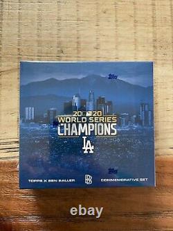 TOPPS x Ben Baller 2020 LA Dodgers World Series Cards Commemorative Set Sealed