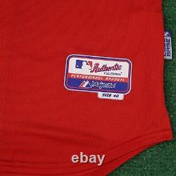 Texas Rangers 2010 Authentic On-Field World Series Cool Base Red Jersey