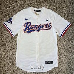 Texas Rangers Mens White 2023 World Series Gold Collection Marcus Semien #2 SM