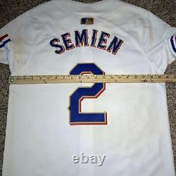 Texas Rangers Mens White 2023 World Series Gold Collection Marcus Semien #2 SM