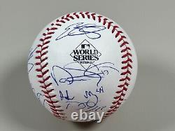 Texas Rangers Team Signed 2023 World Series Baseball COA 16 AUTOS Carter Eovaldi