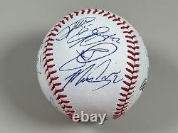 Texas Rangers Team Signed 2023 World Series Baseball COA 16 AUTOS Carter Eovaldi