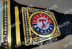 Texas Rangers World Series 2023 Championship Belt Adult Size 2mm Brass