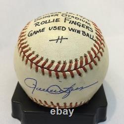 The Final Pitch Of 1974 World Series Game 1 Signed Game Used Baseball JSA
