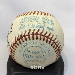 The Final Pitch Of 1974 World Series Game 1 Signed Game Used Baseball JSA