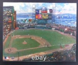 Thomas Kinkade SF Giants World Series 2002 Baseball Champions Canvas AT & T Park