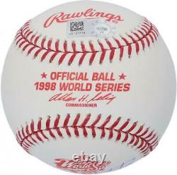 Tino Martinez NY Yankees Signed 1998 World Series Baseball & 98 WS Champs Insc