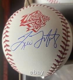 Tino Martínez Signed 1998 World Series Logo Baseball NY Yankees Autographed JSA