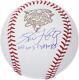Tino Martinez Yankees Signed 2000 World Series Baseball & 00 Ws Champs Insc