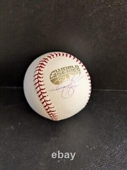 Todd Helton Autographed 2007 World Series Baseball Rockies Rare! Hof