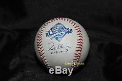 Tom Glavine Autographed Rawlings 1995 World Series Baseball Ws Mvp + Free Patch