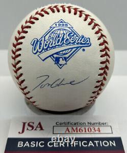 Tom Glavine Signed 1995 World Series Baseball MVP Atlanta Braves JSA COA