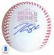 Tommy La Stella Chicago Cubs Signed 2016 World Series Baseball Autograph-beckett