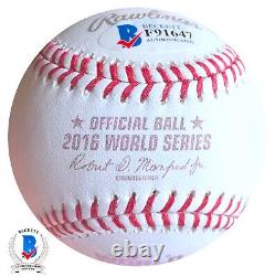 Tommy La Stella Chicago Cubs Signed 2016 World Series Baseball Autograph-BECKETT