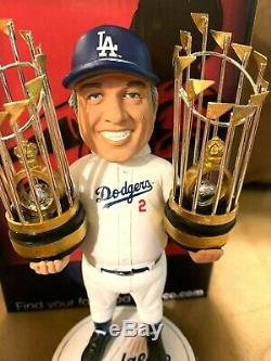 Tommy Lasorda Foco Dodgers Bobblehead World Series Trophy 81 & 88 Limited To 144