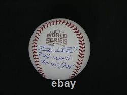 Travis Wood Signed 2016 World Series Baseball 2016 World Series Champs Bas Coa