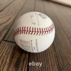 Trea Turner Autographed Baseball Special Edition World Series Beckett LOA