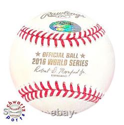 Trevor Cahill? Chicago Cubs Signed 2016 World Series Baseball Autograph -SS