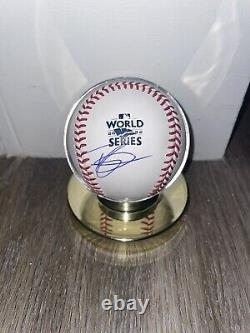 Trey Mancini Signed Auto 2022 World Series Baseball Houston Astros Champ JSA COA