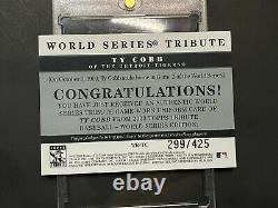 Ty Cobb RARE Jersey Pinstripe 2003 Topps Tribute World Series Relic GU HOF /425