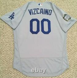 VIZCAINO size 46 2020 Los Angeles Dodgers WORLD SERIES game jersey ALT MLB HOLO