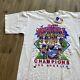 Vtg 1988 Salem Dodgers Cartoon World Series Champs Single Stitch T-shirt L Nwt