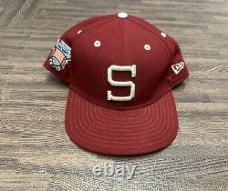 VTG Stanford Cardinals New Era Hat Game Worn 2003 College World Series Baseball