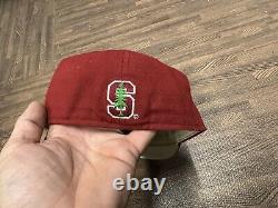 VTG Stanford Cardinals New Era Hat Game Worn 2003 College World Series Baseball